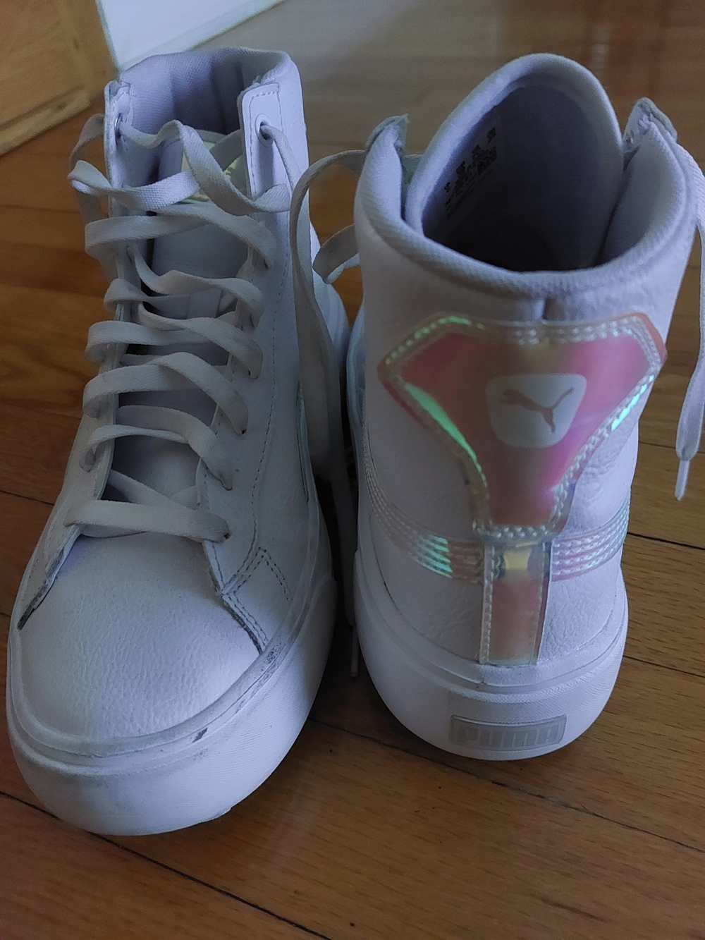 Puma Women's White High-Top Platform Sneakers